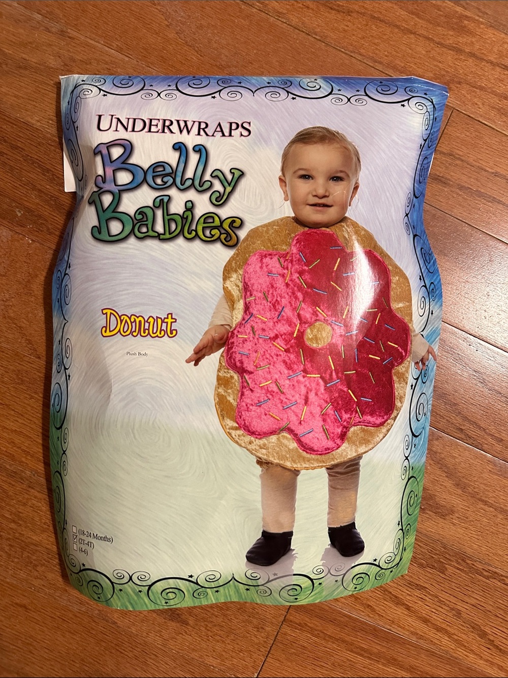 Underwraps Belly Babies Donut Baby Costume - Pink & Tan
